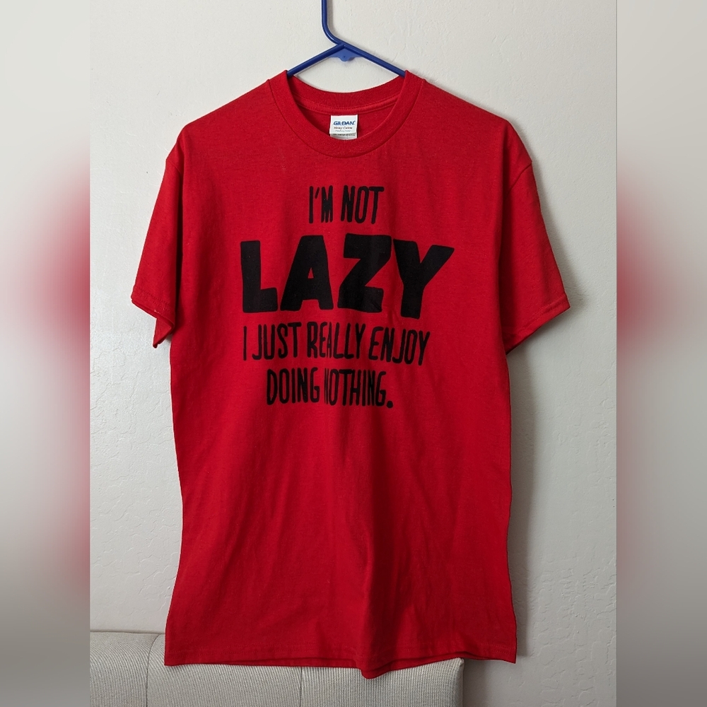 Gildan Red Statement Tee for Men